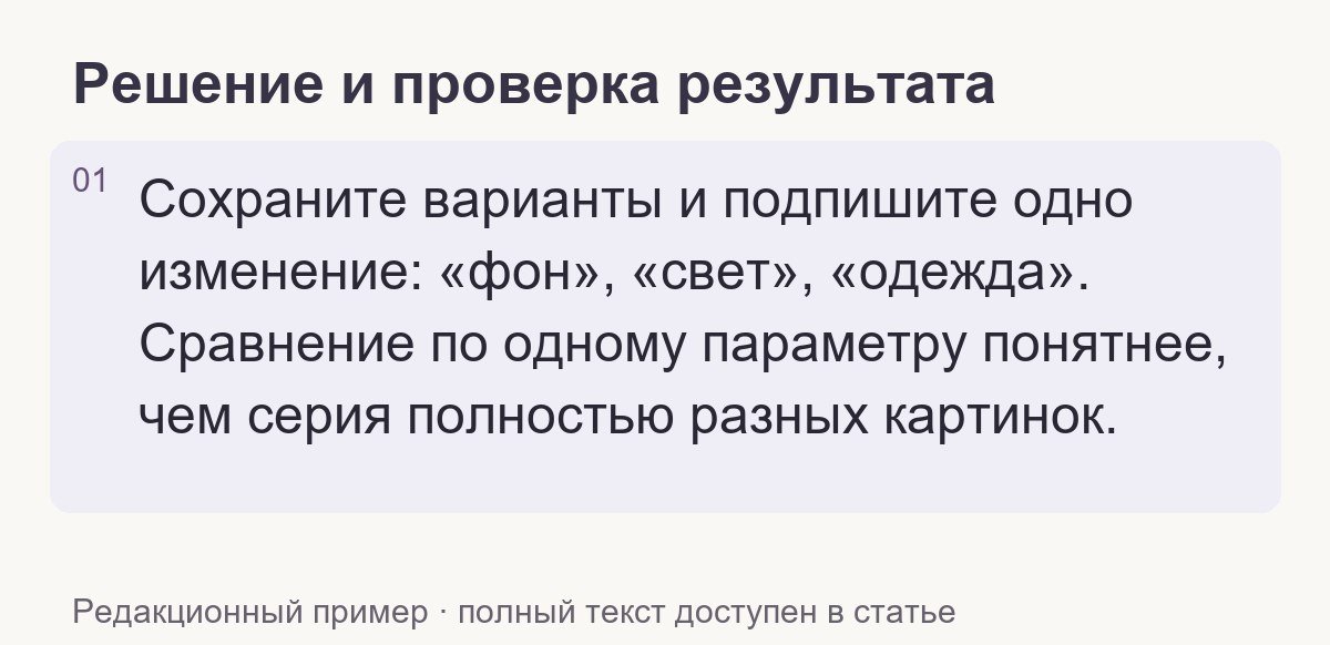 Проверка результата по теме статьи